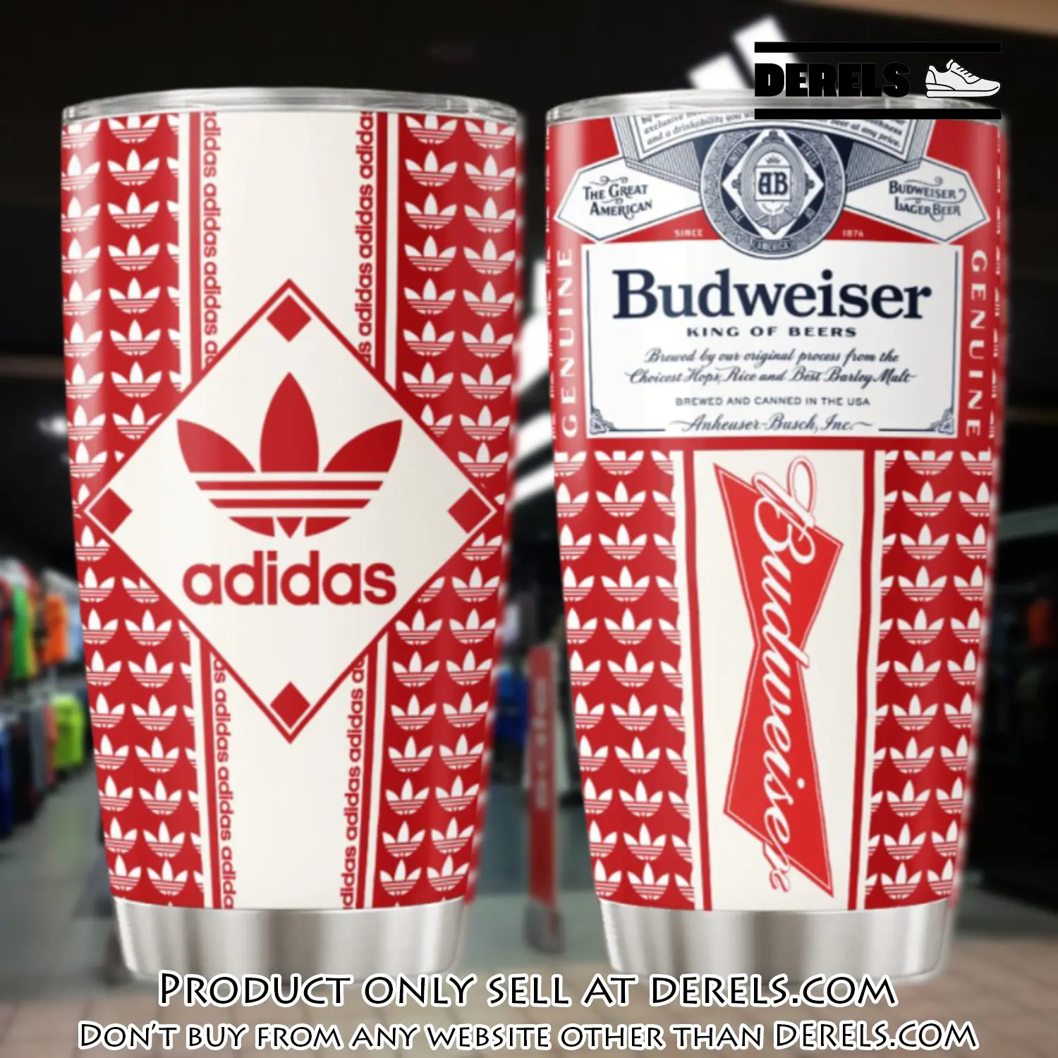 Adidas budweiser stainless steel tumbler 20oz30oz dr2535551